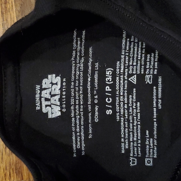 Womens Star Wars black graphic short sleeve tshirt size S - Picture 3 of 4